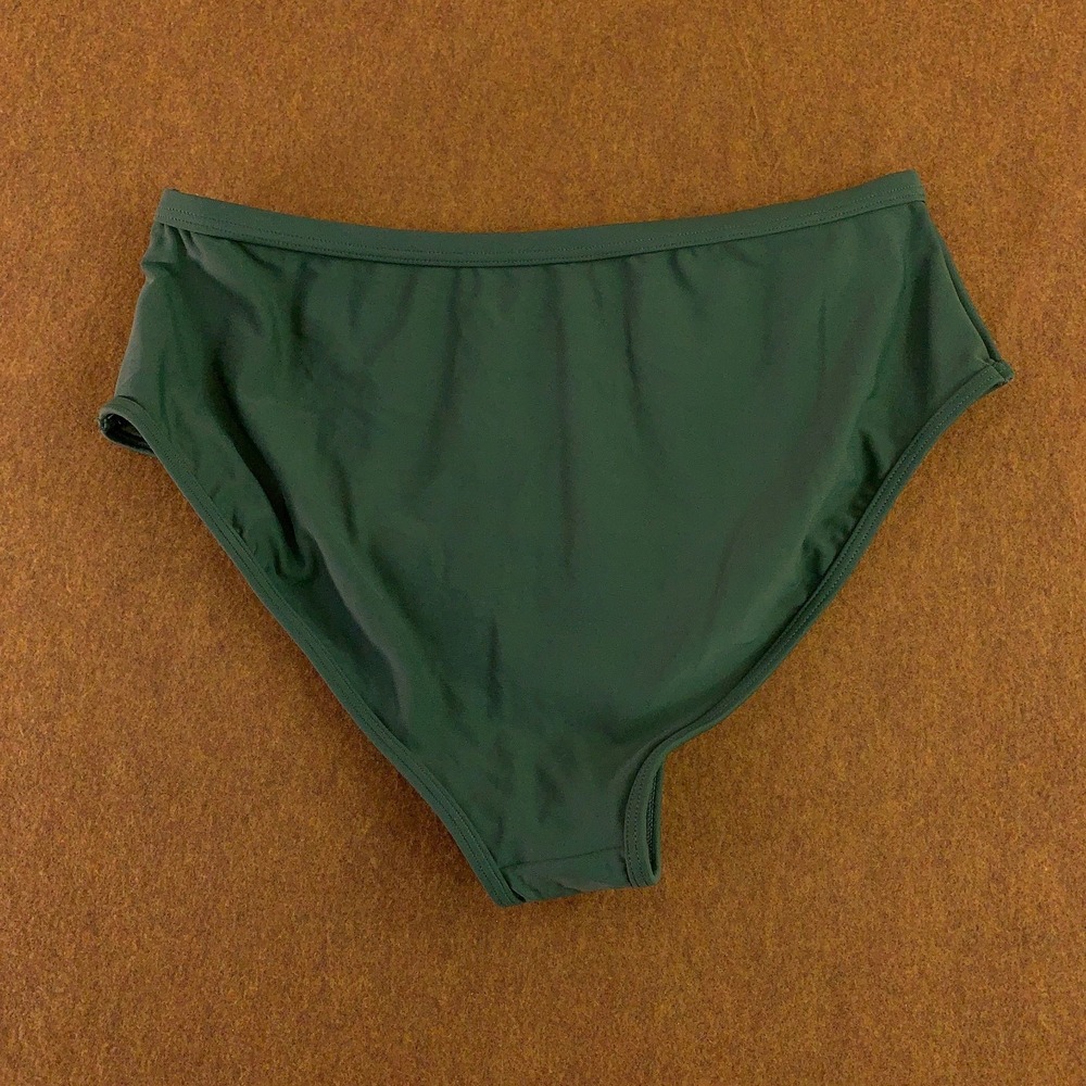 Aidonger Womens X-Large Green Striped High Waist Bottom 2 Piece Bikini Set NWT - Picture 8 of 9